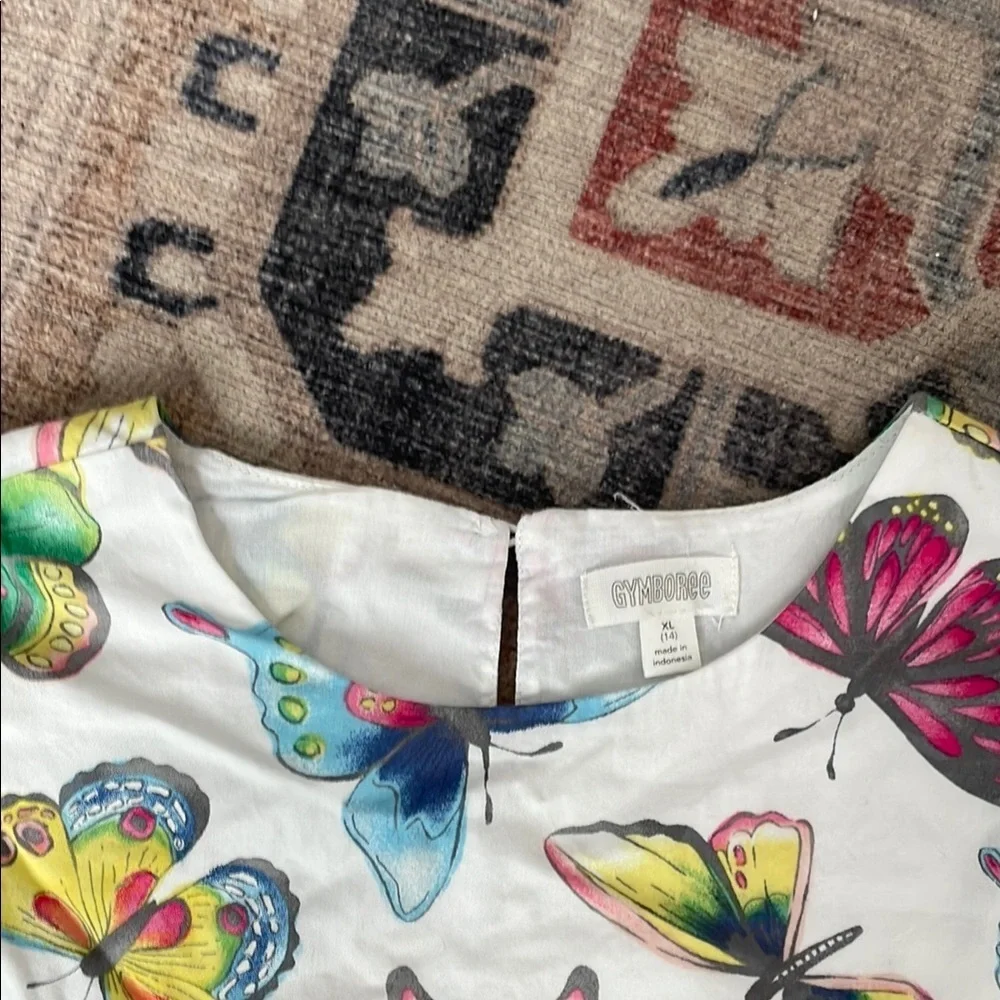 Gymboree Colorful Butterfly Blouse